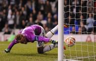 Kane's goalkeeping debut wasn't quite impressive.